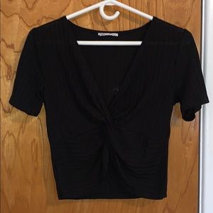 Zara // knot top